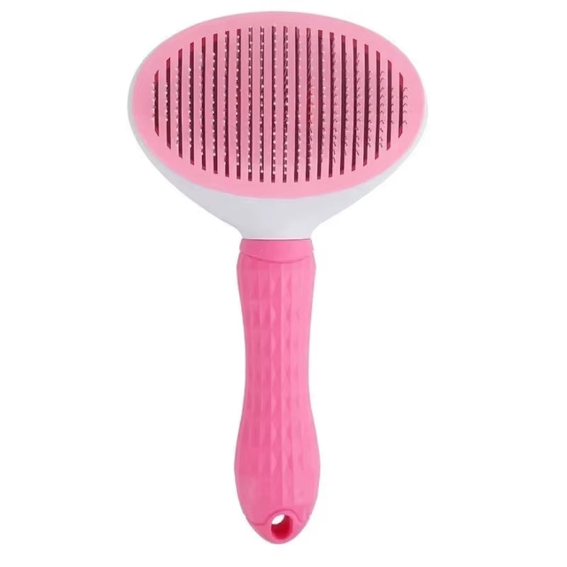 Self-Cleaning Slicker Brush with retractable pins