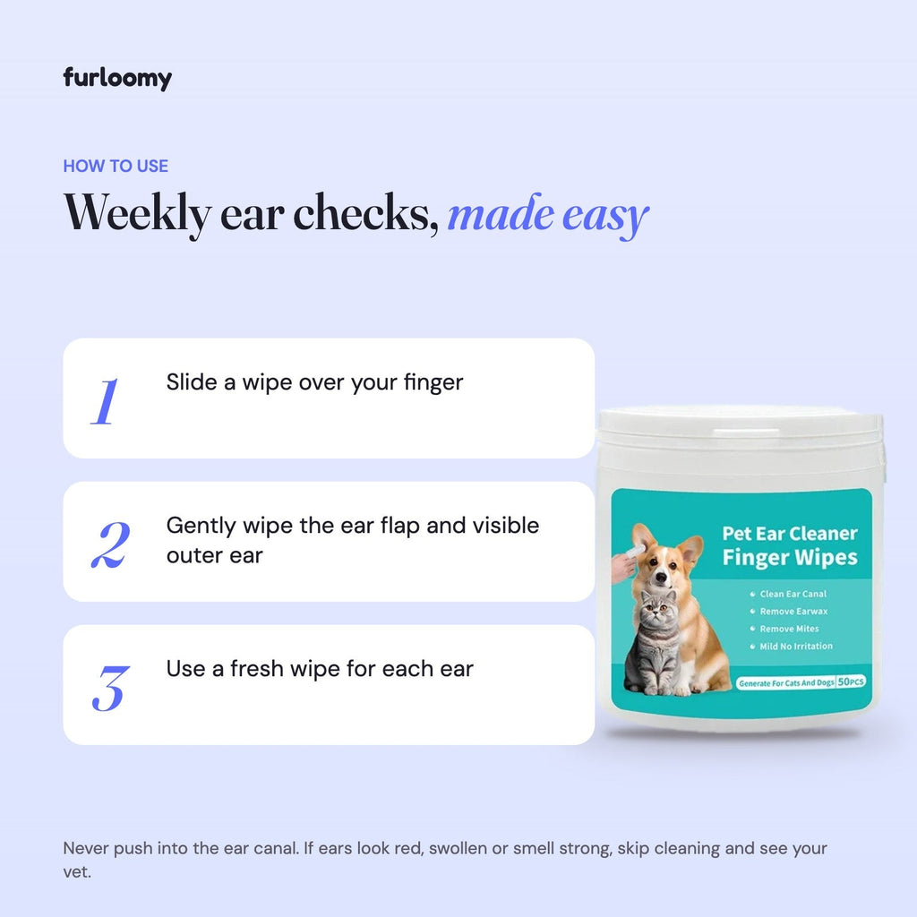 Ear Cleaning Finger Wipes how to use