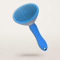 Self-Cleaning Slicker Brush in blue