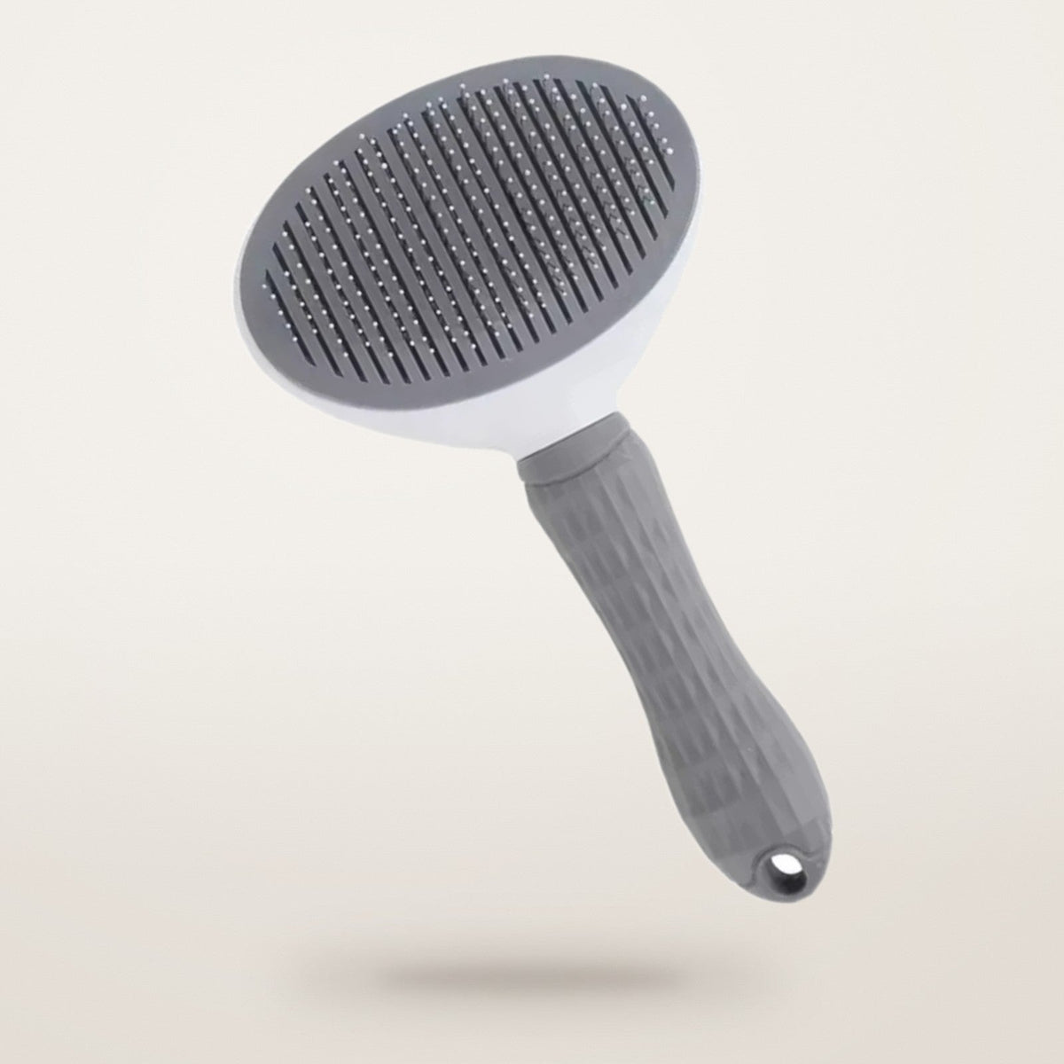 Self-Cleaning Slicker Brush in gray